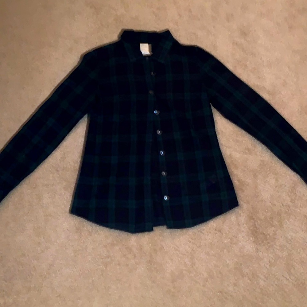 J. Crew plaid button up, 8